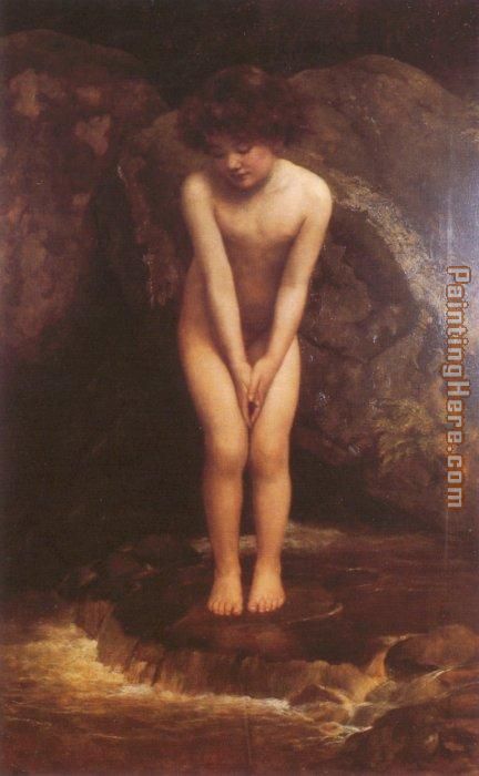 Water baby painting - John Collier Water baby art painting